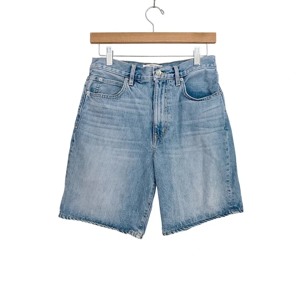 SLVRLAKE London Short Temecula Sunrise High Rise Denim Bermuda Shorts Size 27